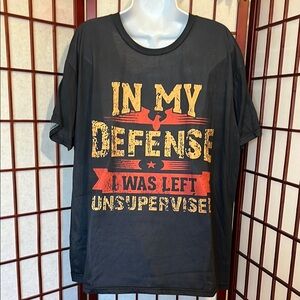 Black Short Sleeve Tee with Bold Graphic Design